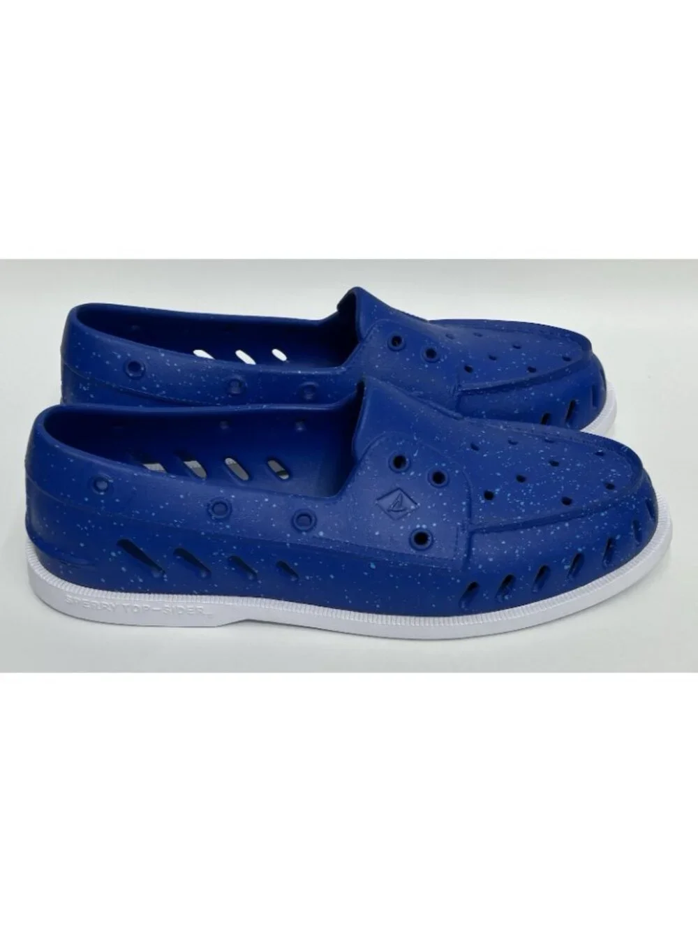 NEW SPERRY A/O Float Speckle Men’s Boat Shoes Size 9 Blue Rubber Water Beach